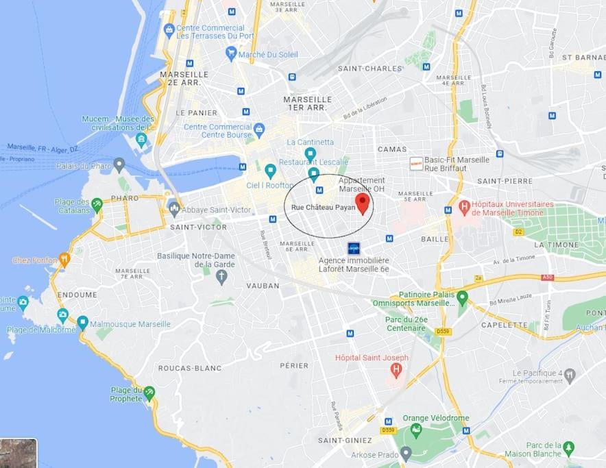 Super T2 Proche Du Cours Julien Apartman Marseille Kültér fotó